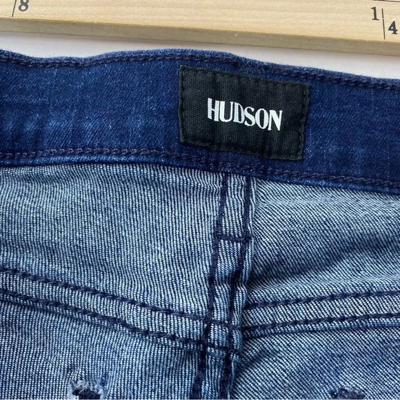 Hudson Womens 27 Krista Super Skinny Medium Rise Dark Wash Jeans - Picture 8 of 11